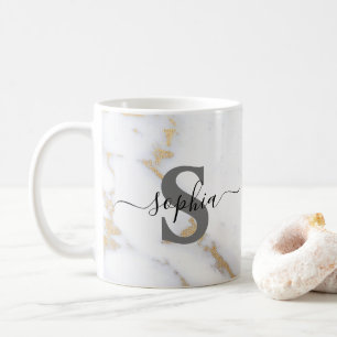 Script Name Initial Personalized Custom Monogram  Coffee Mug