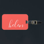 Script Name Luggage Tag<br><div class="desc">An elegant and chic luggage tag customizable with your name in a modern script font. Part of the Script Name collection from Parcel Studios.</div>