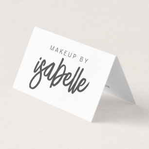 Script Name Makeup Artist  Business Card