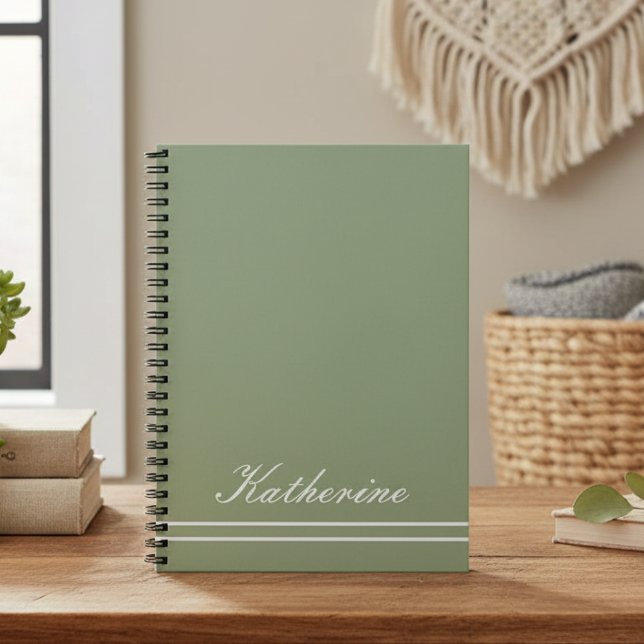 Script Name Minimalist Green Eucalyptus Notebook (Creator Uploaded)