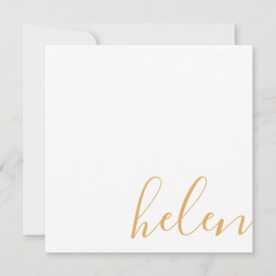 Script Name Personalized Honey Dijon Yellow Card