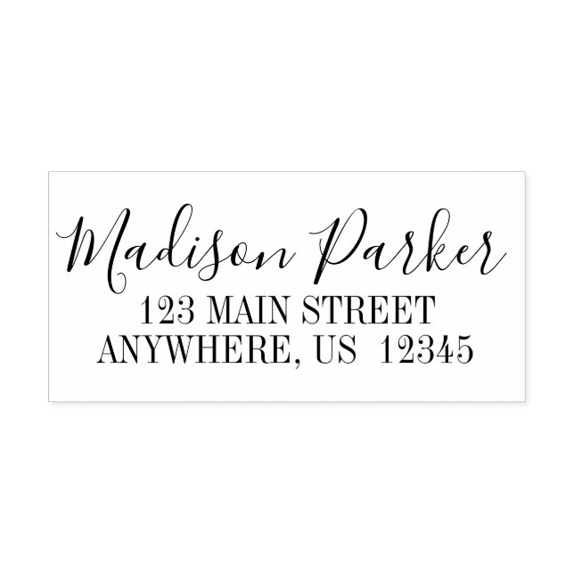 Script Name Personalized Self Inking Stamp (Design)