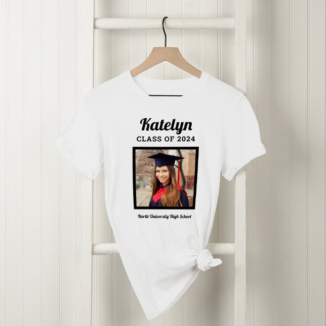 Script Name Photo Class of 2026 White T-Shirt (Creator Uploaded)