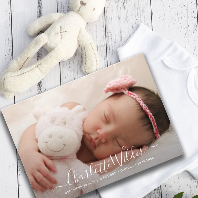 Script Name Photo Overlay Birth Announcement (Creator Uploaded)