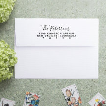 Script Name Self Inking Return Address Stamp