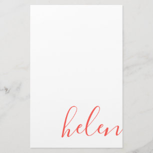 Script Name Stationery