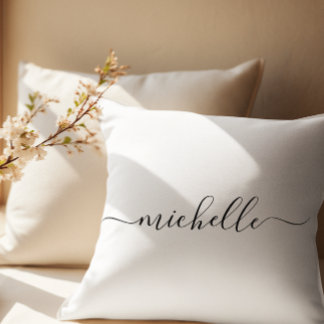 Script Name Throw Pillow