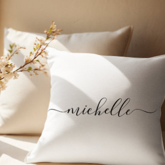 Script Name Throw Pillow