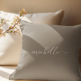 Script Name Throw Pillow