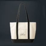 Script Name Tote Bag<br><div class="desc">Simple,  modern and elegant. Text and text colour is fully customizable. Perfect as a bridesmaid gift,  wedding favour,  birthday or graduation gift. Part of a collection from Parcel Studios.</div>