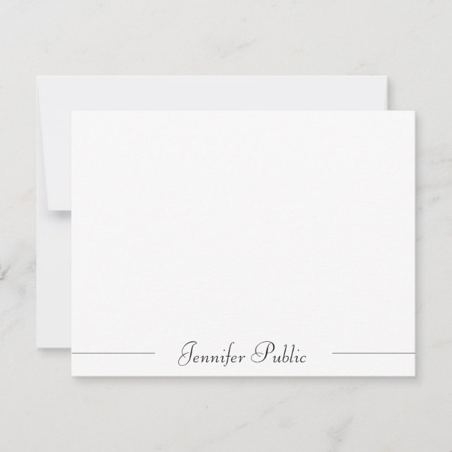 Script Name Typography Modern Simple Template (Front)