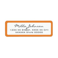script name with orange-colour border