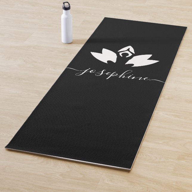 Script Name Yoga Pose Lotus Personalized Yoga Mat (In Situ)