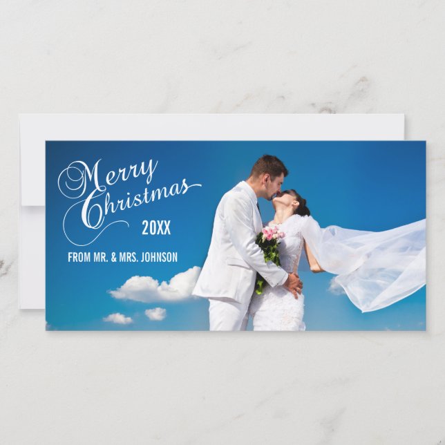 Script Newlyweds Cartes photos de vacances (Devant)