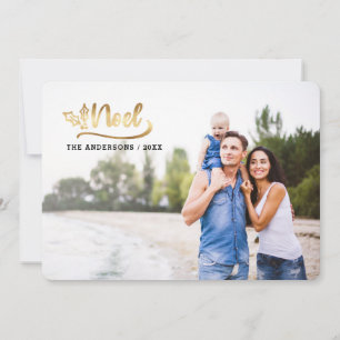 script noel photo modern holiday photo cards