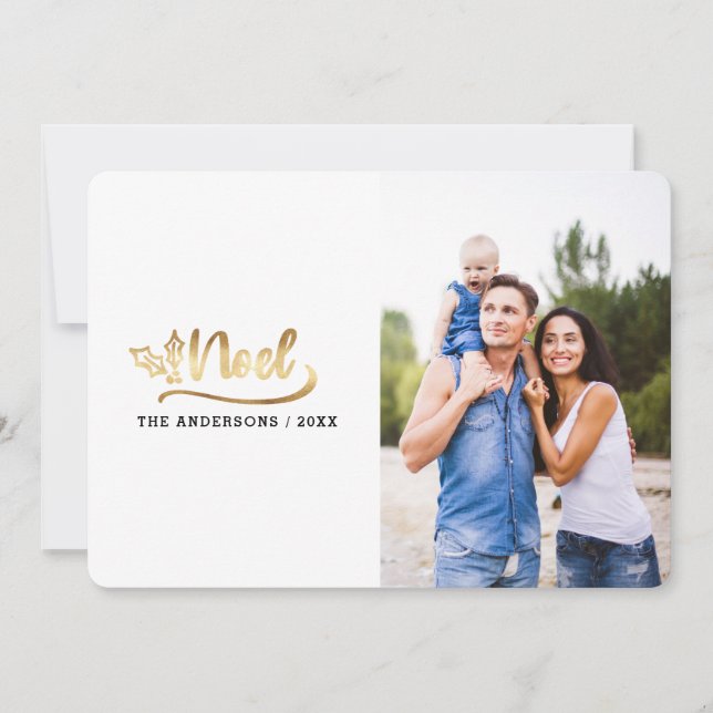 script noel photo moderne vacances cartes photos (Devant)