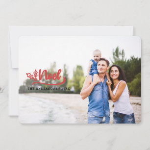 script noel photo moderne vacances cartes photos
