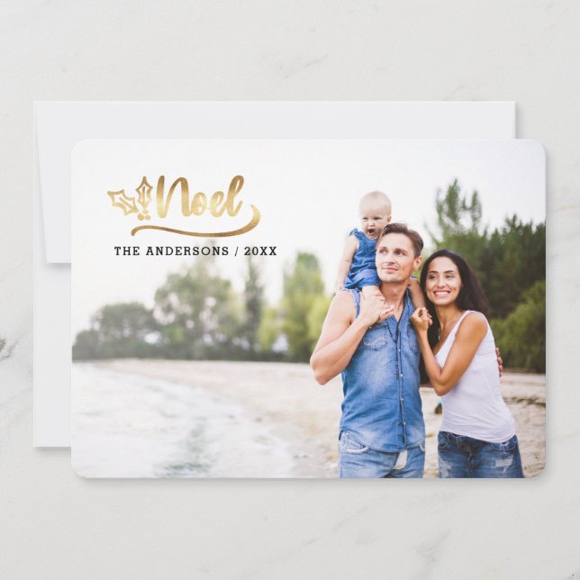 script noel photo moderne vacances cartes photos (Devant)