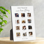 Script Personalized Couples Photo Love Story Plaque<br><div class="desc">Script Personalized Couples Photo Love Story plaque</div>