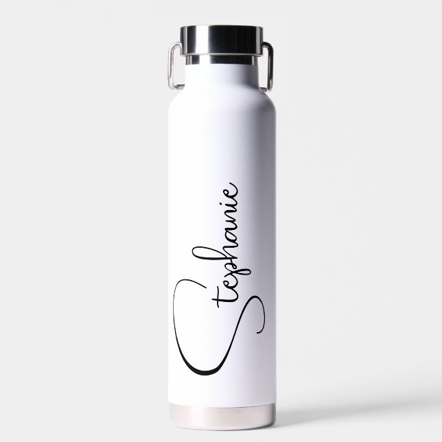Script Personalized Name  Water Bottle (Front)