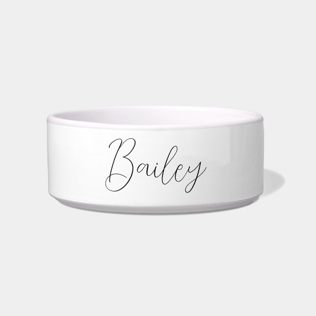 Script pet name custom bowl (Front)