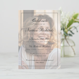Script Photo Celebration of Life Funeral Program