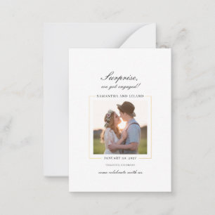 Script Photo Engagement Party Card