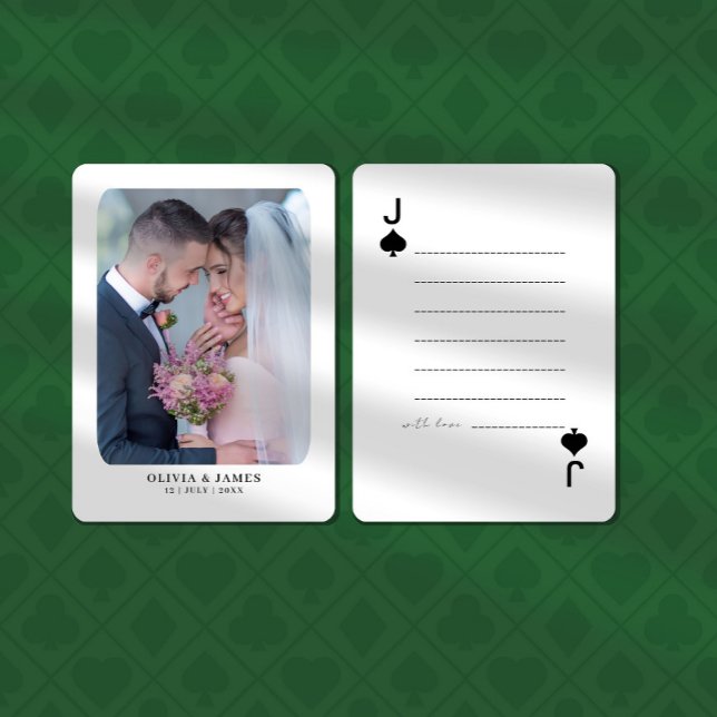 Script Photo Love Personnalisé Lecture de Cartes (Custom Photo Love Script Playing Cards)