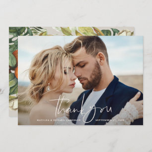 Script photo mariage merci agrumes botanique