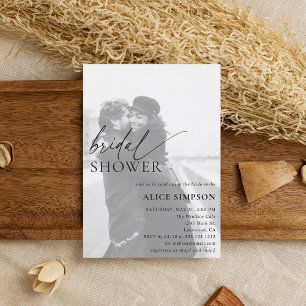 Script photo minimal Invitation de la douche nupti