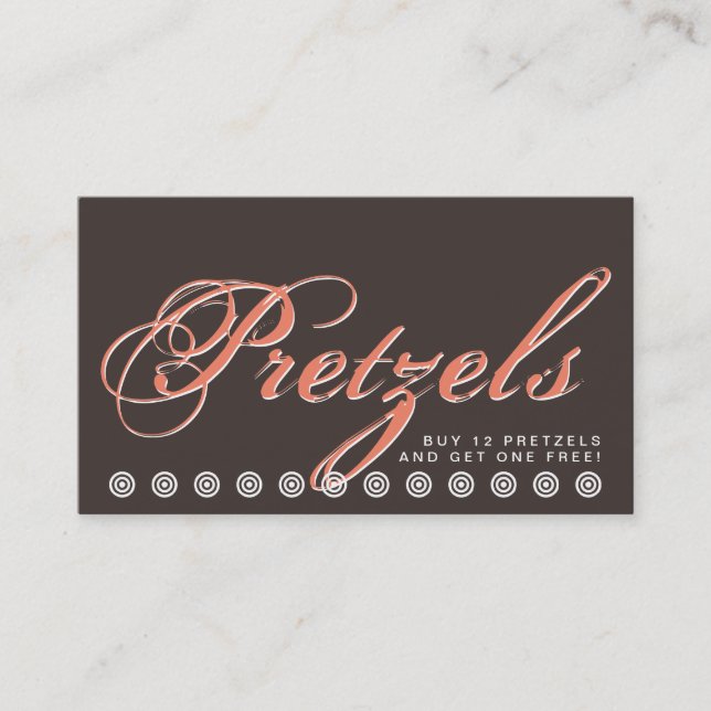 script PRETZELS carte de fidélité client (Devant)