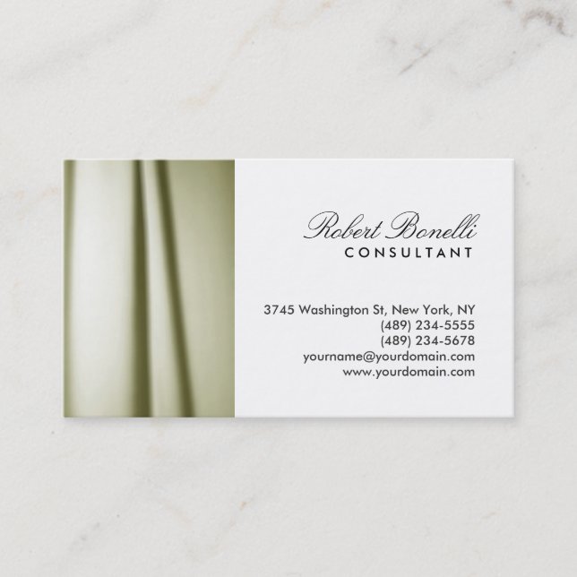 Script Professional Business Card (Front)