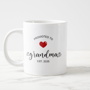 Script Promoted To Grandma Large Coffee Mug