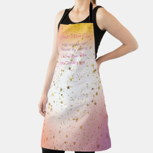 Script Quote Elegant Modern Stylish Mothers Day  Apron
