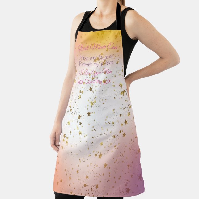 Script Quote Elegant Modern Stylish Mothers Day  Apron (Insitu)