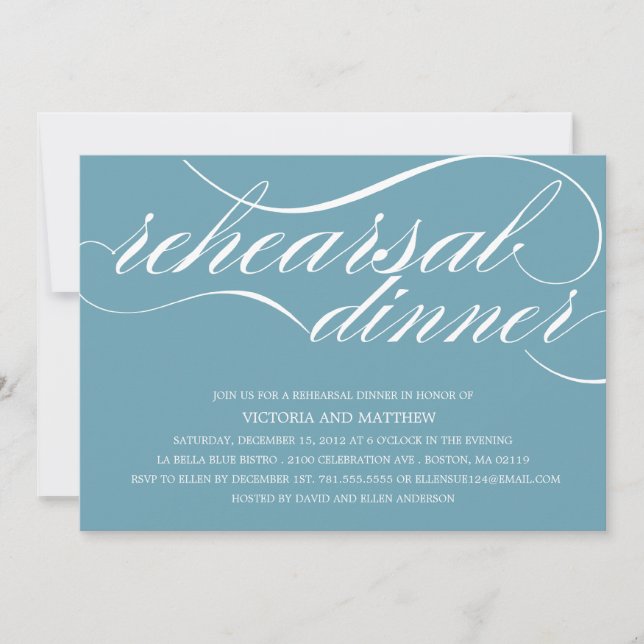 SCRIPT | REHEARSAL DINNER INVITATION (Front)