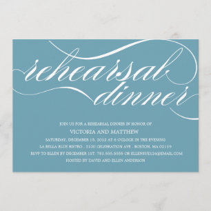 SCRIPT   REHEARSAL DINNER INVITATION