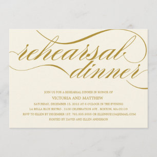 SCRIPT   REHEARSAL DINNER INVITATION