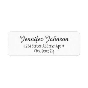 Script Return Address Envelope Labels