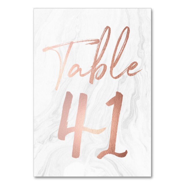 Script Rose et marbre | Carte numéro de tableau 41 (Par défaut)
