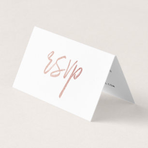 Script Rose moderne à huile d'or avec carte photo 