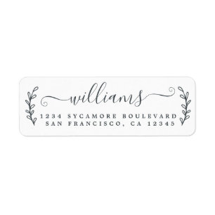 Script rustique Black White Family Adresse de reto
