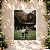 Script Signature Heart Welcome Wedding Photo
