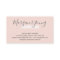 Script signature modern blush pink hair stylist