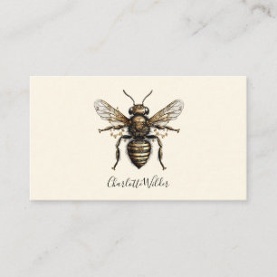 Script Signature Personalized Bee Calling Card