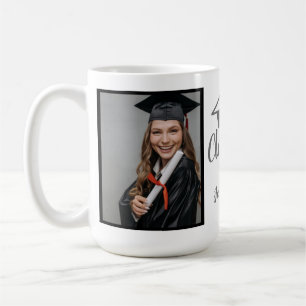 Script Silver 2026 Custom Graduation Photo  Coffe Coffee Mug