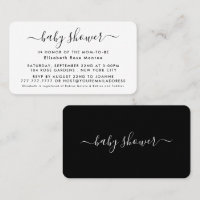 Script simple - Invitation de billet Baby shower