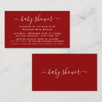 Script simple - Invitation de billet Baby shower