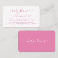Script simple - Invitation de billet Baby shower