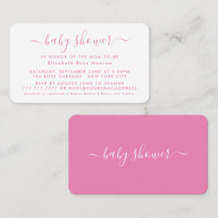 Script simple - Invitation de billet Baby shower